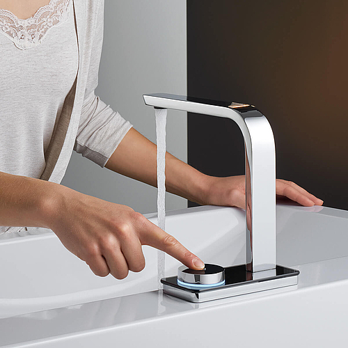 WimTec OCEAN E10 in Glas schwarz, mit elektronischen Thermostat